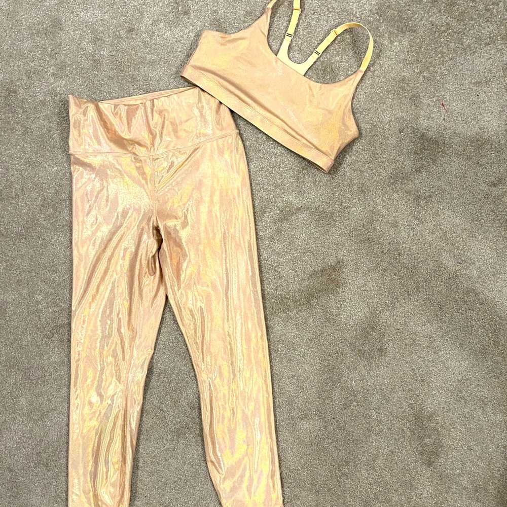 Gia iridescent Low Impact Sports Bra and Ultra high waist Lux 7/8